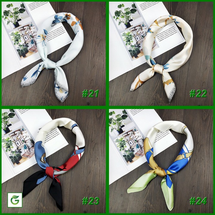 Khăn lụa turban vuông 60x60cm cao cấp