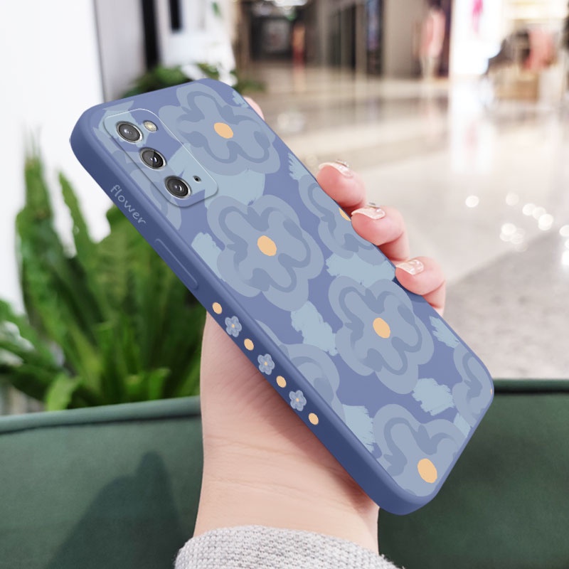 Ốp Điện Thoại Bằng Silicon Họa Tiết Hoa Cho Samsung Galaxy Note 20 Ultra 10 Plus 9