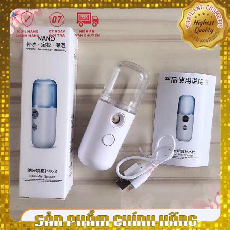 [Chính Hãng 100%] Máy phun sương xông mặt, tạo ẩm Nano mini