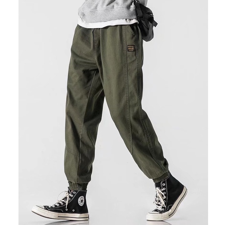 Quần dài dáng rộng phong cách Hàn Quốc thời trang xuân thu mới cho nam và nữ size M-5XL