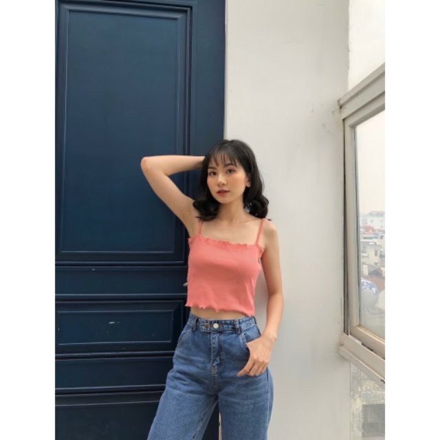 Áo Nữ - Áo Hai Dây Cuốn Biên - Thời Trang Nữ AnAn - CRT18 | BigBuy360 - bigbuy360.vn