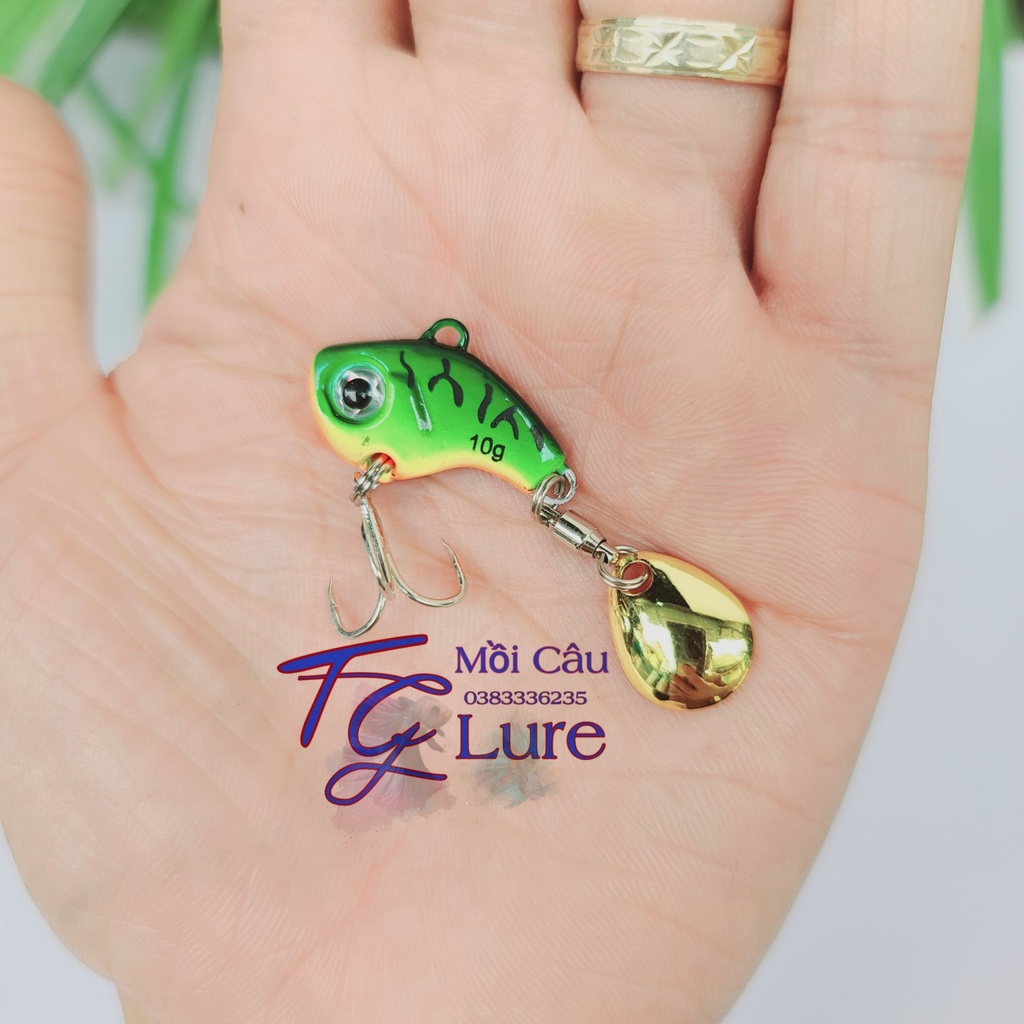 Mồi Câu Lure Cá Giả_Mồi Lure Cá Sắt Đuôi Xoay 3D Mua 5 tặng Hộp M7