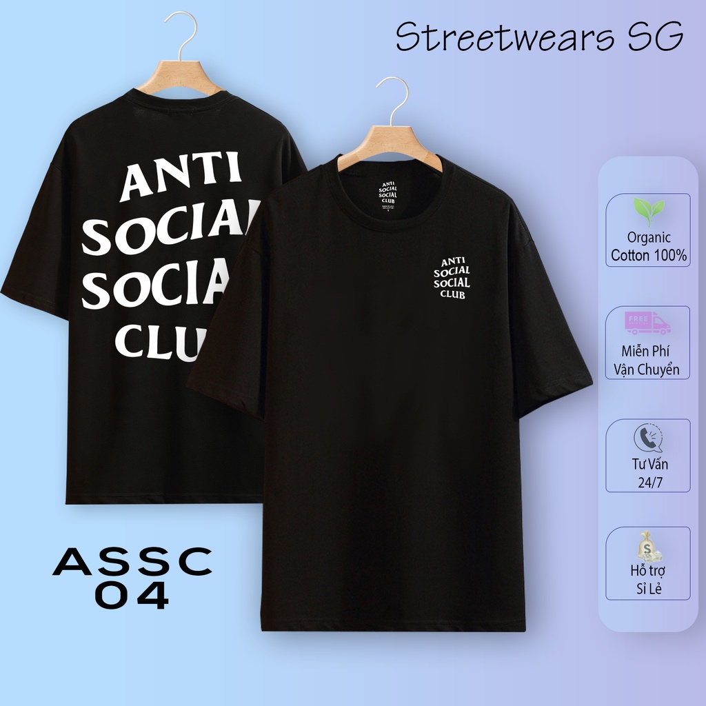 [Premium] Áo thun Anti Social Social Club - ASSC Cotton 2 chiều dày xịn - Streetwears SG