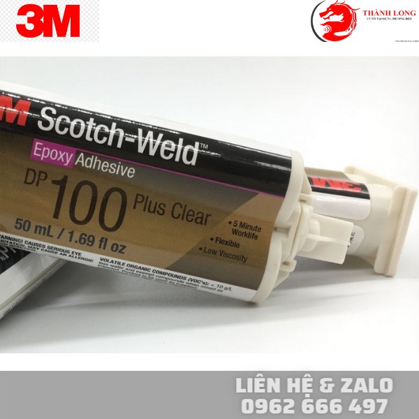 Keo 3M epoxy DP100 Plus Clear