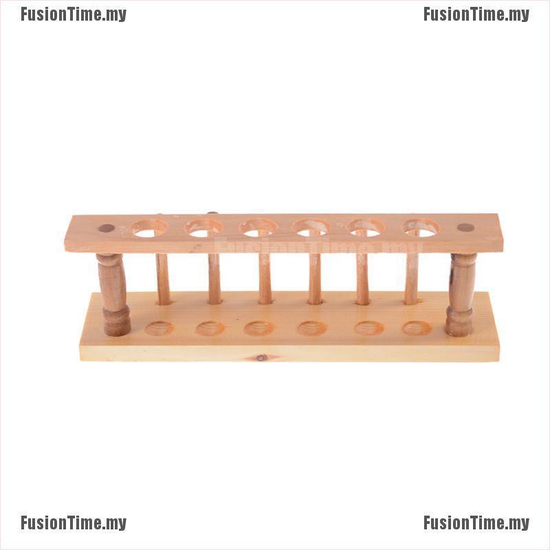 Giá Gỗ 6 Lỗ Để Ống Thí Nghiệm