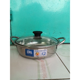 Nồi lẩu inox nắp kính
