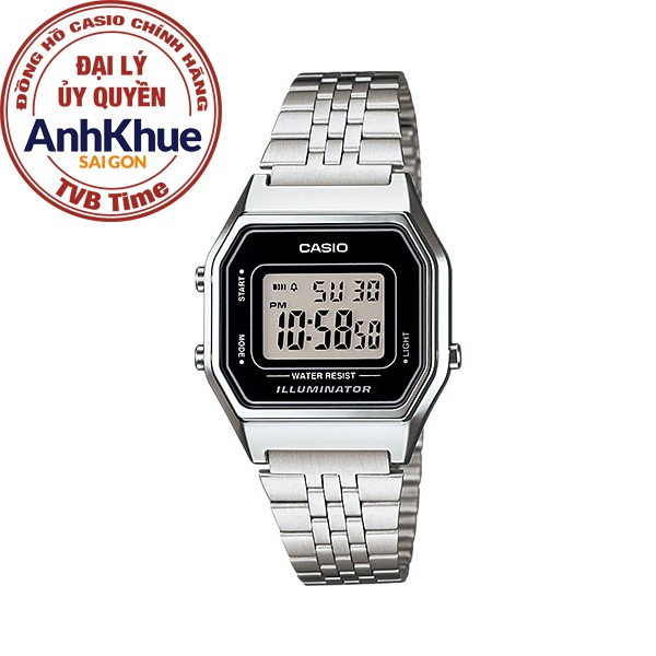 Đồng hồ nữ dây kim loại Casio chính hãng Anh Khuê LA680WA-1DF (28mm)