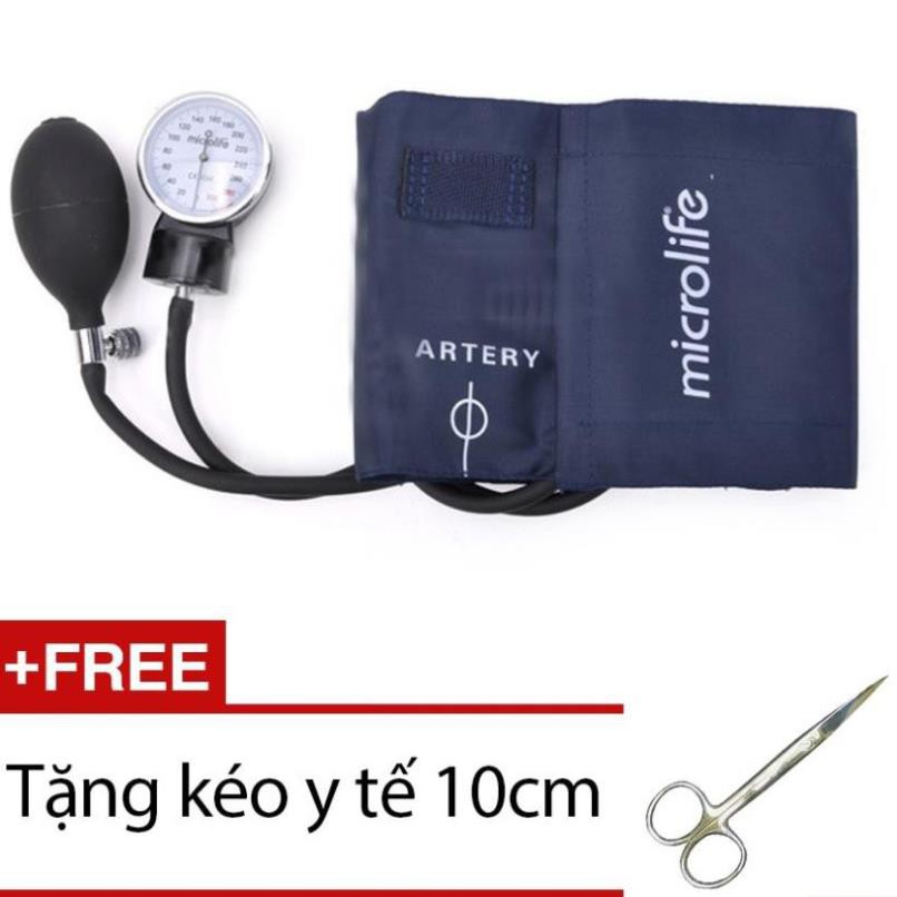 Máy đo huyết áp cơ Microlife AG1-20 + Tặng kéo y tế 10cm