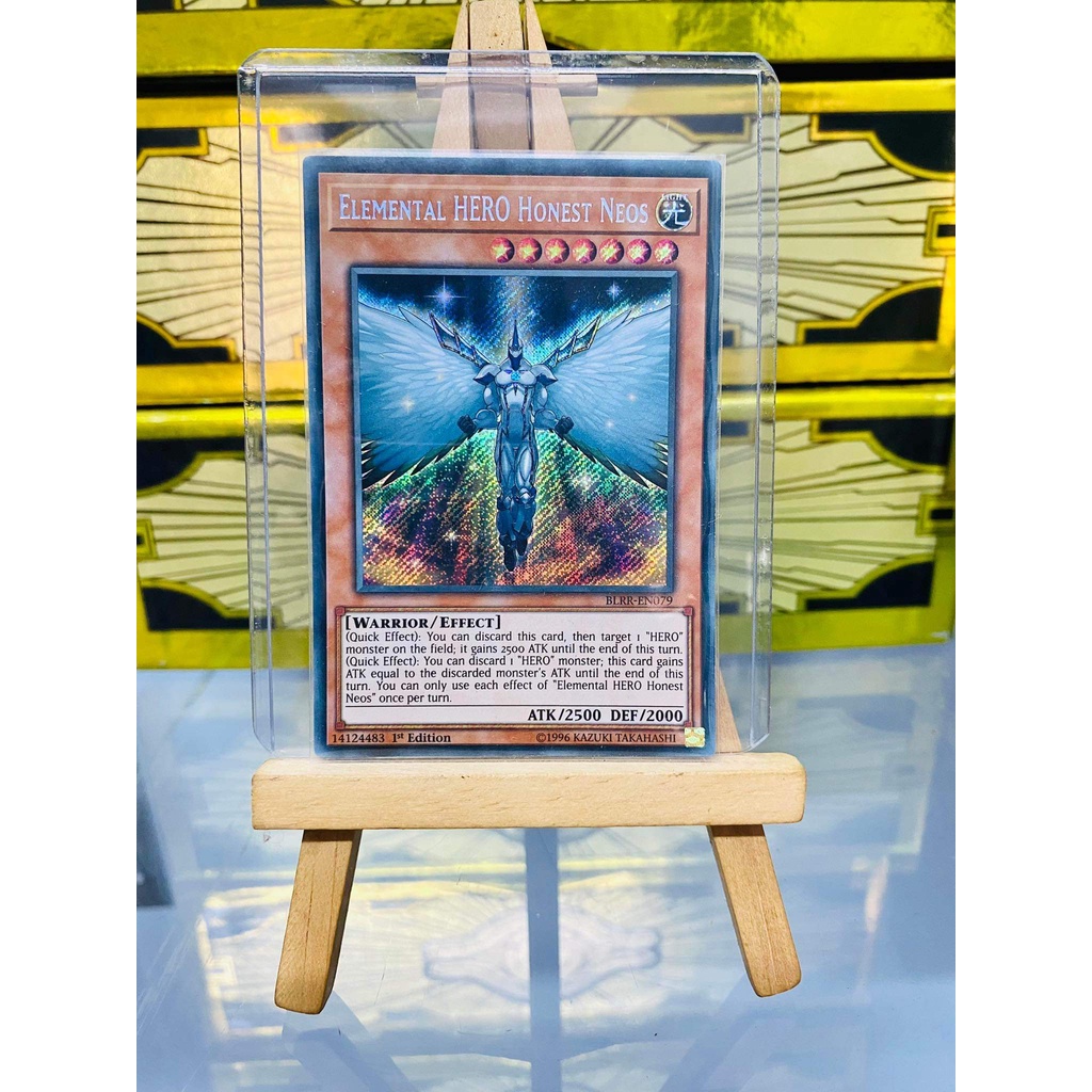 [ Dưa Hấu Yugioh ] Lá bài thẻ bài Elemental HERO Honest Neos - Secret Rare - Tặng bọc bài nhựa bảo quản