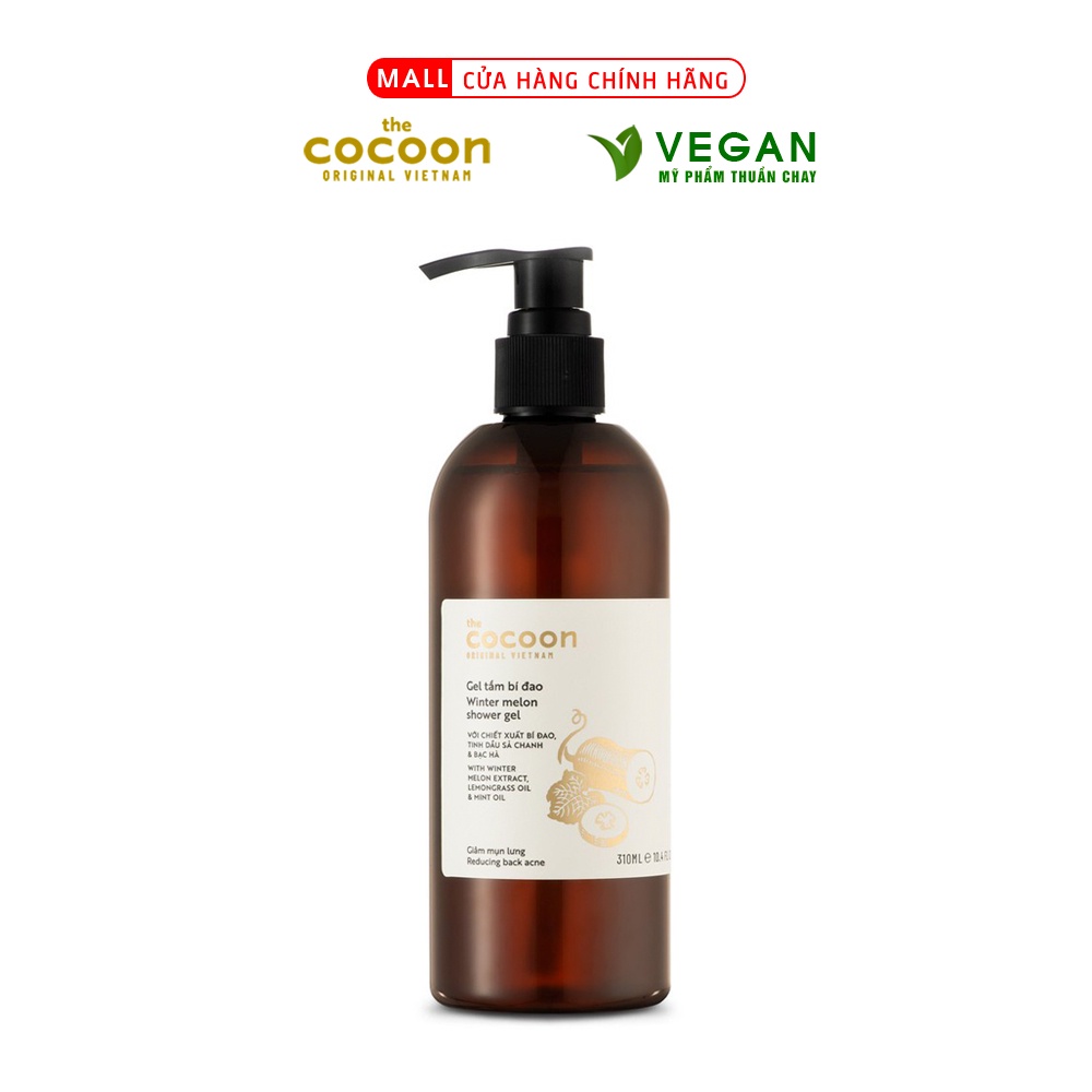 Gel tắm bí đao Cocoon 300ml (winter melon shower gel)