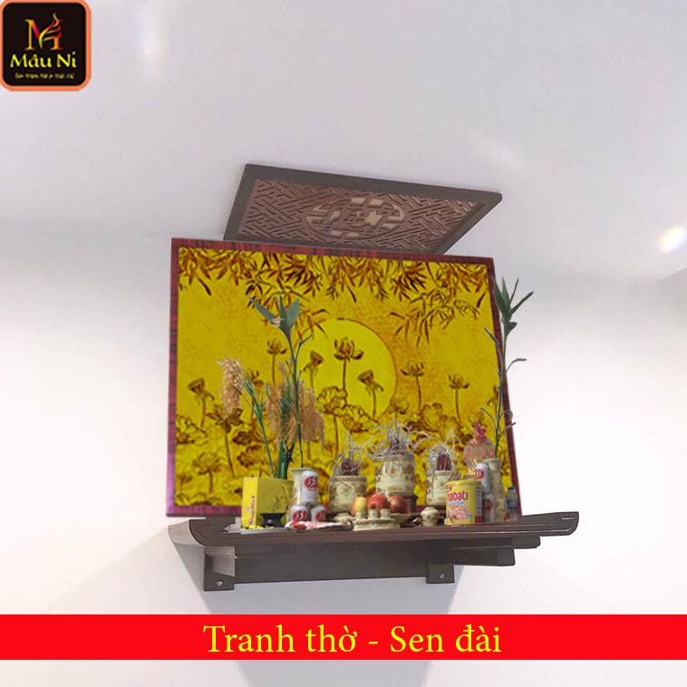 Sx - TRANH DÁN TƯỜNG Bàn thờ ,vách thờ,... - kt 61cmx81cm