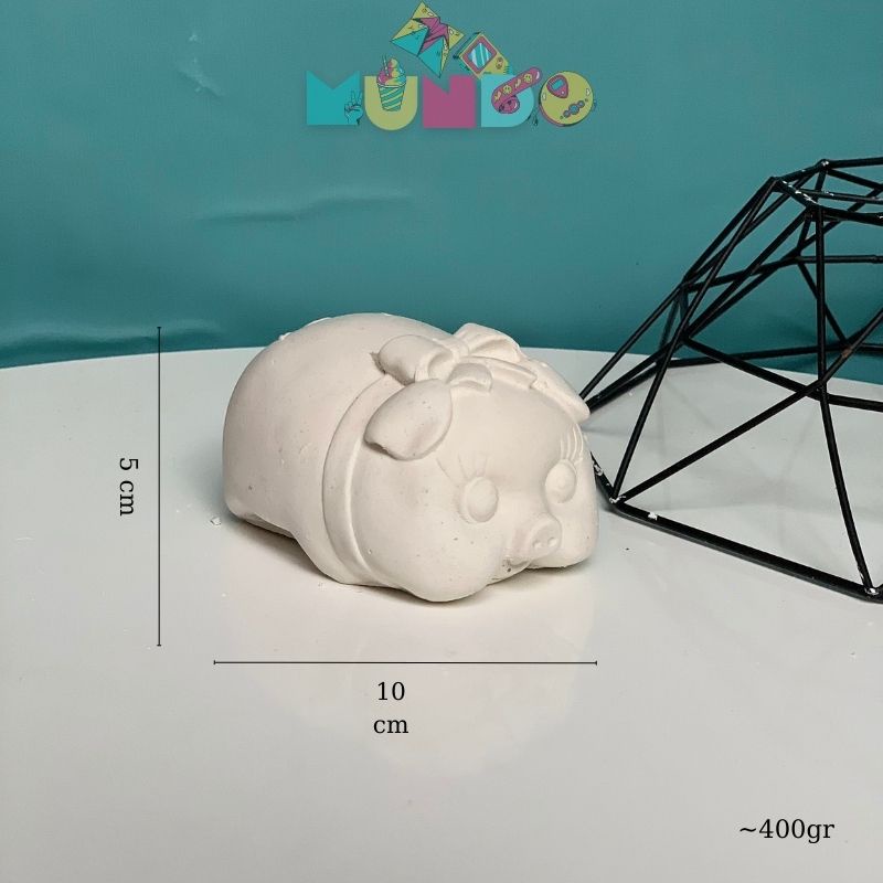 Tượng tô màu cao cấp chọn mẫu SIZE L LỢN CON, tượng thạch cao MUNDO