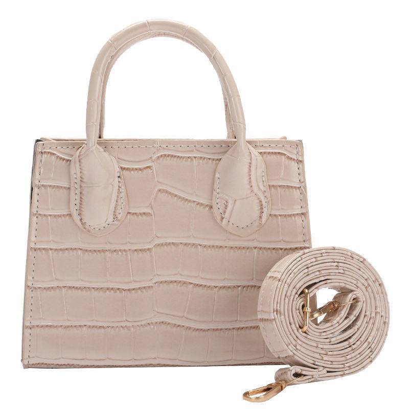 Túi xách nữ họa tiết đá cao cấp phù hợp niche năm 2021 túi xách đeo một vai kiểu phương Tây mới hợp thời trang