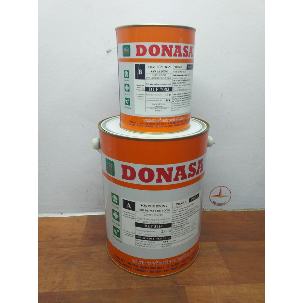 Sơn sàn bê tông DONASA Paint Nhiều màu (3L/bộ)