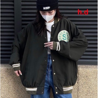 Áo khoác bomber S xanh HD12