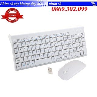 Bộ Bàn Phím Chuột Không Dây Có Phím Số 2.4GHz Ultra