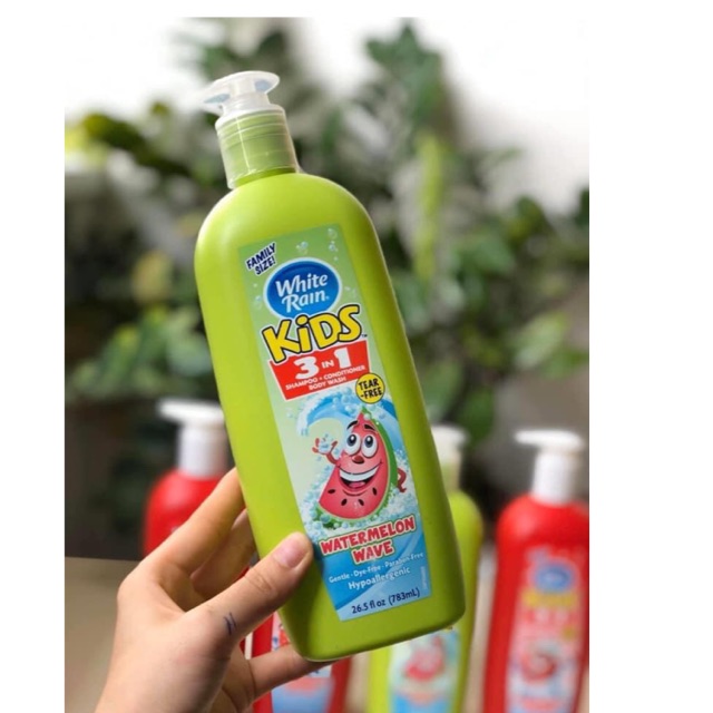 Sữa tắm White Rain Kids 3in1 (gội + xả + tắm) 783ml