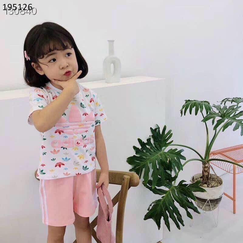 Bộ cộc tay Thun Lạnh Minky Mom bé trai bé gái size 6-18kg💖 Bộ ngắn tay Adidas cho bé trai bé gái thun lạnh cao cấp