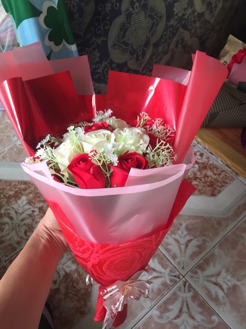 Đóa hoa hồng sáp thơm Vĩnh cửu màu sắc tự nhiên