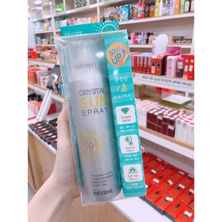 Xịt Chống Nắng RE:CIPE Crystal Sun Spray SPF50+ PA+++