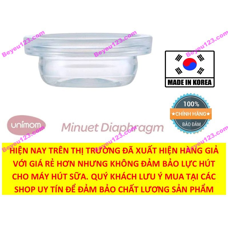 (100% Chính hãng) 1-2 Cuống silicone - Phụ kiện máy hút sữa điện đôi Unimom Minuet UM871692, UM872019 (Hàn Quốc)