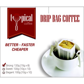 Cà Phê Túi Lọc vị đậm đà 100% Robusta - Typical Coffee
