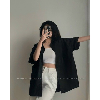 ÁO SƠ MI TAY NGẮN FORM RỘNG
