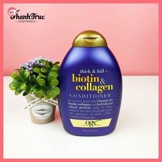 Dầu xả kích thích mọc tóc thick & full + biotin & collagen conditioner ogx