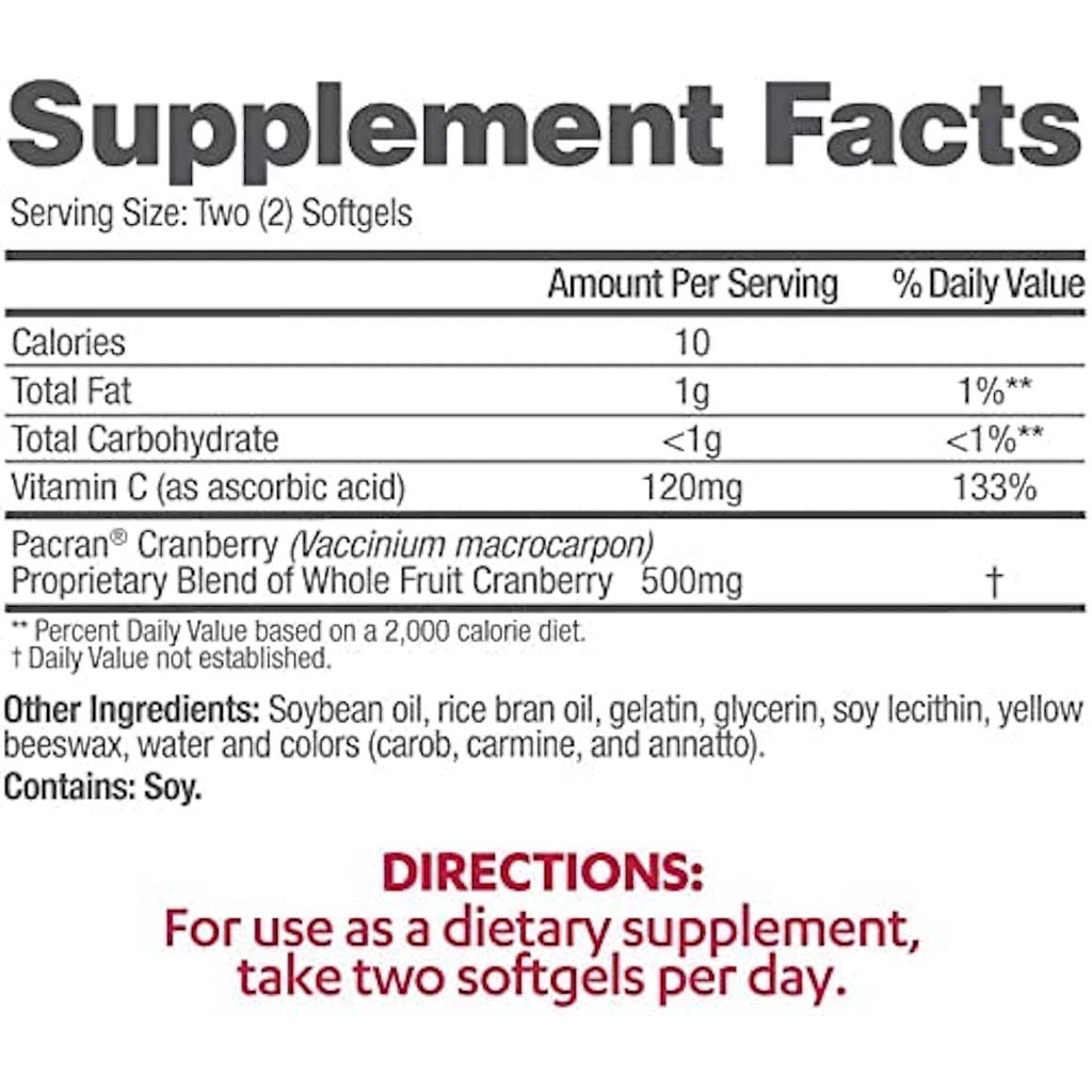 Azo Cranberry 25000mg hỗ trợ bàng quang và tiết niệu 100 viên