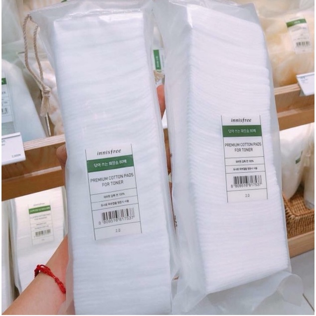 Bông Tẩy Trang Innisfree Premium Cotton Pads For Toner