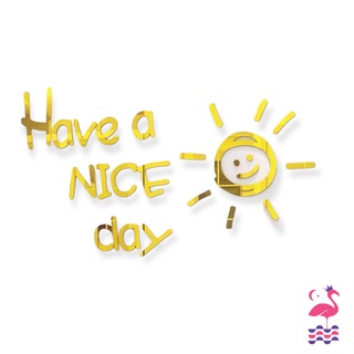 Decan 3D Ấm Gift & Decor Dán Tường, Đồ Chơi Trang Trí Phòng Cho Bé Have A Nice Day
