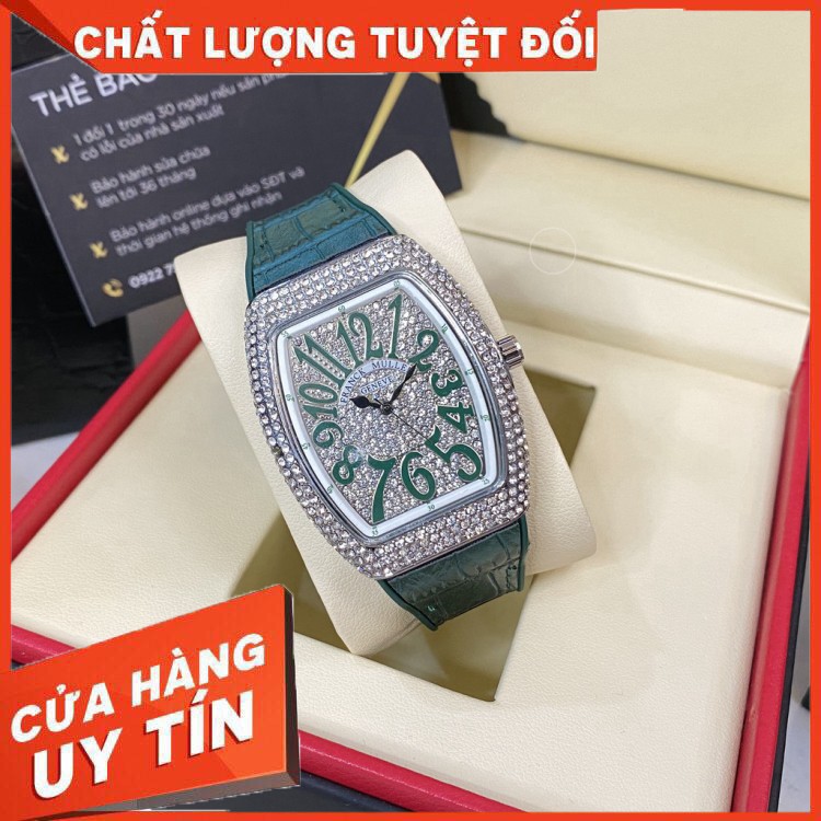 Đồng hồ nữ Franck Muller, đồng hồ máy pin full đá bảo hành 12m DHN002  - Bảo hành 12 tháng