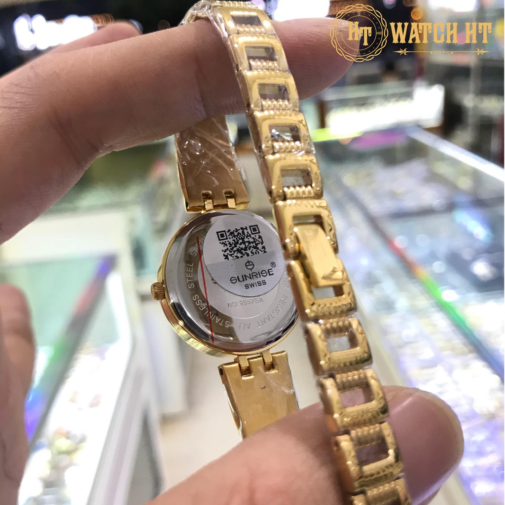 Đồng hồ nữ SUNRISE 9957SA full hộp, thẻ chính hãng, Kính Sapphire chống xước chống nước tuyệt đối | BigBuy360 - bigbuy360.vn