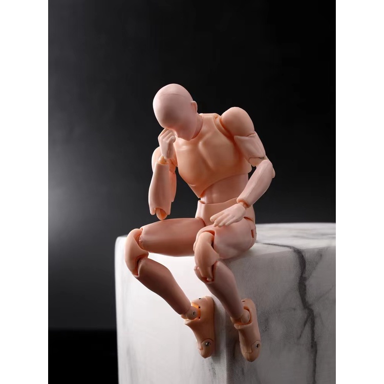 Mô hình cơ thể người nam và nữ 2.0 có thể tùy chỉnh chuyển động tiện lợi 13cm