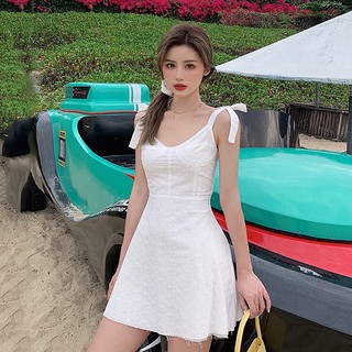 Đầm nữ dáng xòe hai dây mini Emilyshop