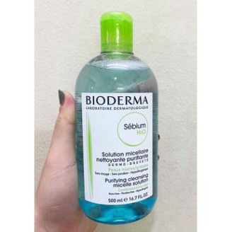 [D&H] Nước Tẩy Trang BIODERMA Senbium Nắp Xanh Cho Da Hỗn Hợp Thiên Dầu, Da Dầu Và Da Mụn.