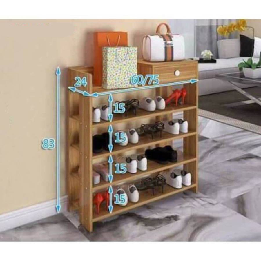 Kệ để GIÀY DÉP 5 TẦNG bằng GỖ MDF