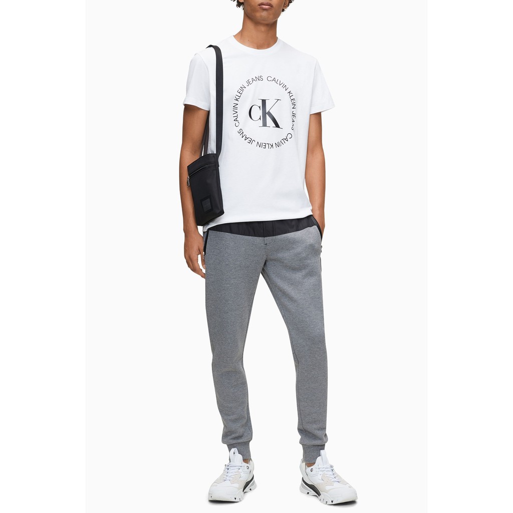 Ready stock Ck Boys Calvin Klein printed Round Logo Short sleeve t-shirt