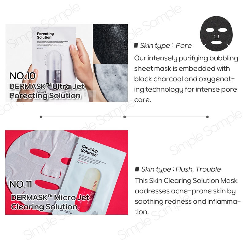 1 Mặt nạ giải pháp Dermask Dr.Jart+ cicapair làm sáng da cải thiện nếp nhăn