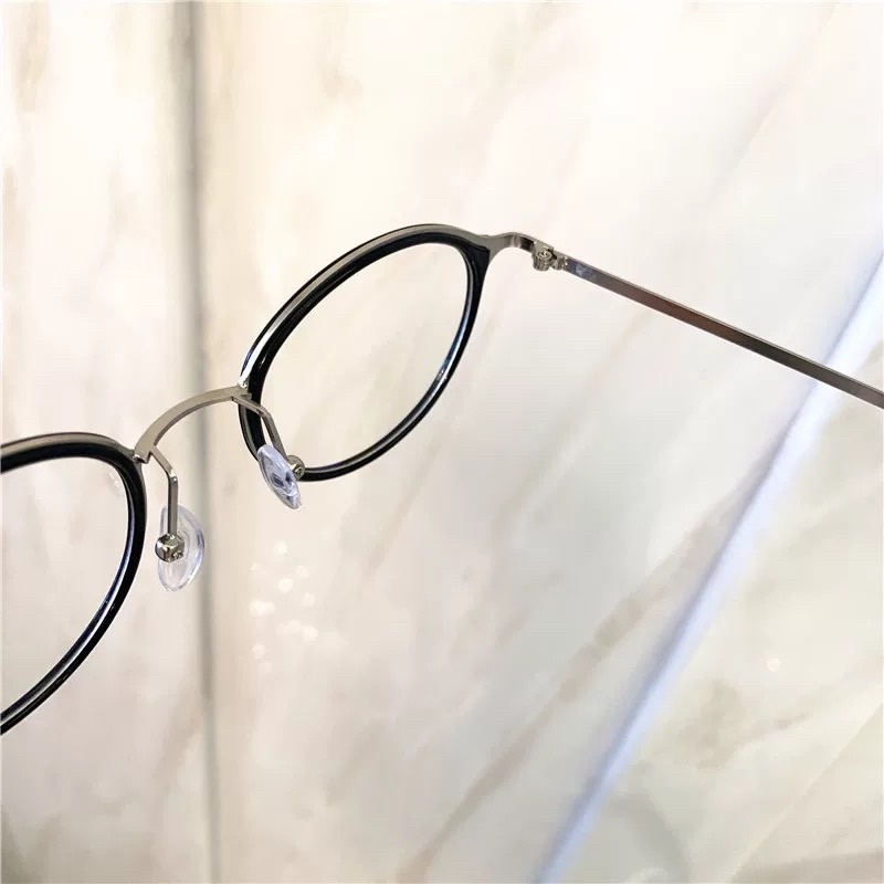 Kính Không Độ, Kính Giả Cận Tròn Kim Loại Mảnh New Arrival Jolie eyewear mã 1938 chống ánh sáng xanh, UV400