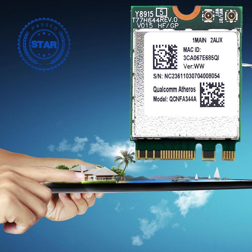 Card mạng không dây chuyển đổi HUASJ QUALCOMM ATHEROS WIFI 5G DW1820A QCNFA344A BT4.1 NGFF G8K1 tiện lợi