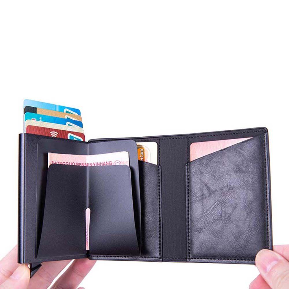 Ví Đựng Thẻ Tín Dụng / Danh Thiếp RFID Màu Trơn Kích Thước Nhỏ Gọn Tiện Lợi