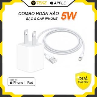 Bộ Sạc Cáp iPhone, iPad Công Suất 5W Chính Hãng Zin Bảo Hành 12 tháng 1 Đổi 1