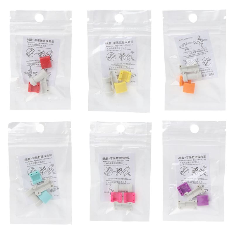 Nút bảo vệ đầu dây cáp sạc điện thoại nhiều màu