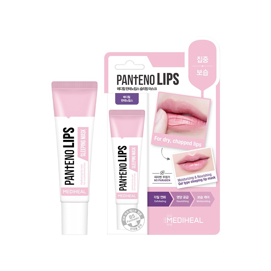 Mặt nạ ngủ môi Mediheal Pantenolips Sleeping Mask 10ml làm mềm giữ ẩm môi