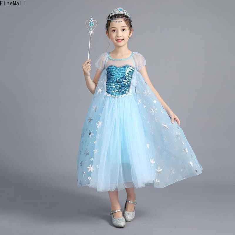 Đầm công chúa Elsa kèm vương miện và quyền trượng độc đáo cho bé gái 2-8 tuổi