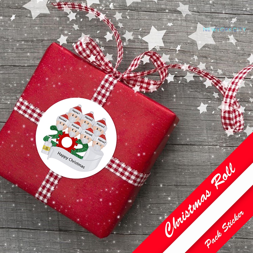 Set 5 Miếng Dán Chữ Trang Trí Giáng Sinh