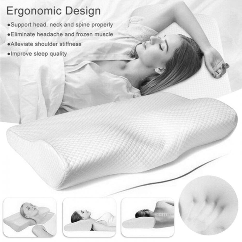 Gối Cao Su Latex Phục Hồi Chậm Bảo Vệ Cổ Kích Thước 50 * 30CM