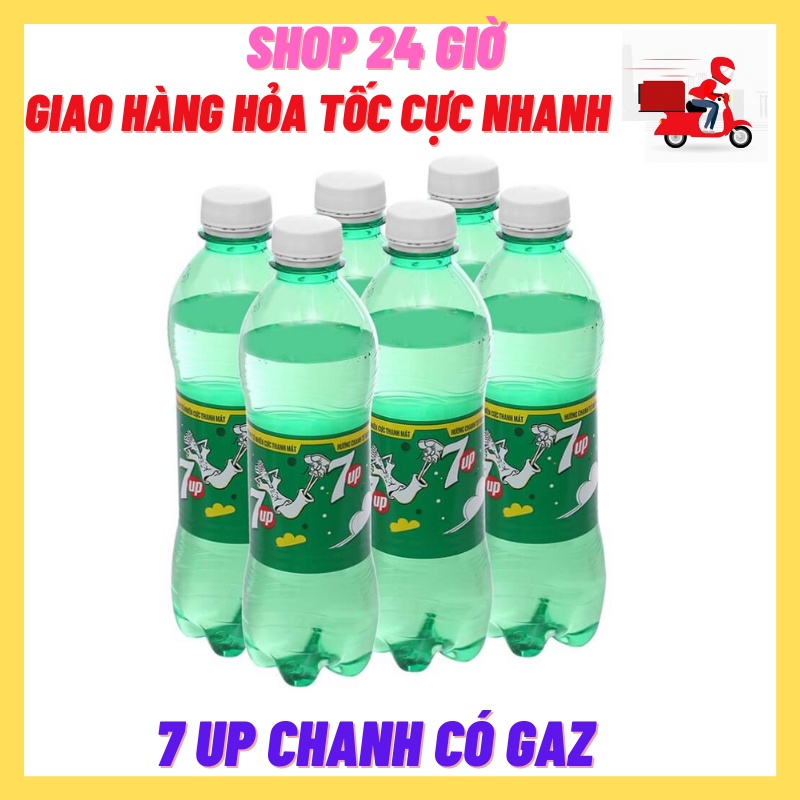 Nước Ngọt 7 UP Có Ga 1 Lốc 6 Chai