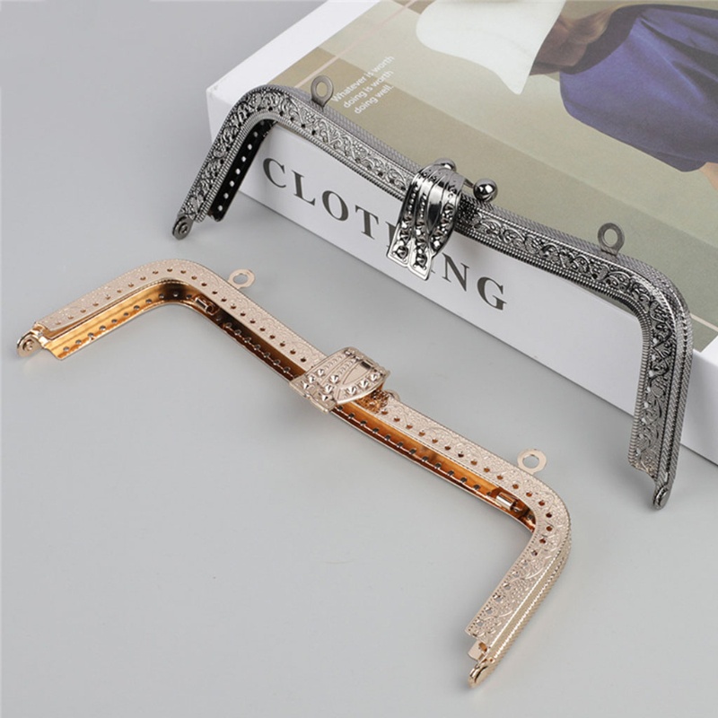 Khung Kim Loại Có Khóa Hình Nụ Hôn Dùng Để Làm Túi Xách / Ví Cầm Tay DIY